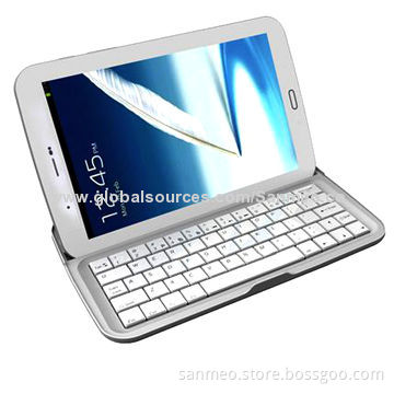 7-inch Aluminum Bluetooth Keyboard for Samsung Galaxy Tab P3100, P3110, P6200, P6210, 2.4GHz